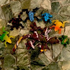 🐸VINTAGE FROG TOY BUNDLE Y2K RETRO QUARTER MACHINE TOYS